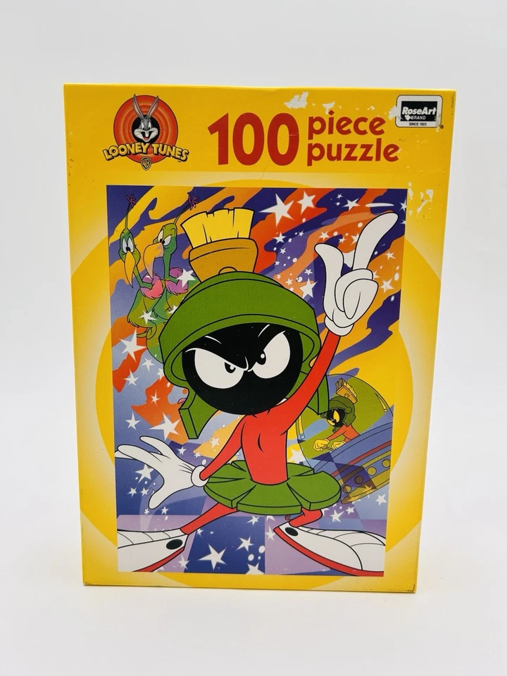 Looney Tunes Marvin The Martian 100 Piece Jigsaw Puzzle RoseArt 1998 RARE