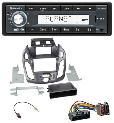 Continental MP3 AUX USB DAB 1DIN Autoradio für Ford Transit Connect 12-18 Displa - Bild 1 von 4