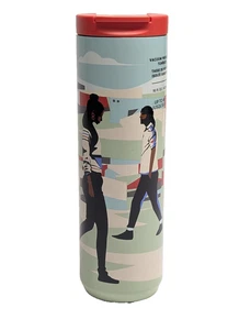 Starbucks + Lou Creative Collab 2020 16oz Vacuum Insulated Tumbler Rare - Picture 1 of 8