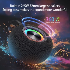 New outdoor portable speaker mini portable subwoofer circular speaker - Picture 1 of 28