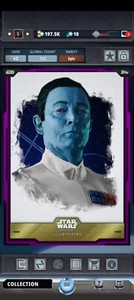 Topps Star Wars Card Trader Illustrated Epic El Gran Almirante Thrawn - Imagen 1 de 1