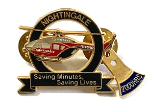 Nightingale Saving Minutes Saving Lives Lapel Pin With 2000 Hours Tab - Picture 1 of 1