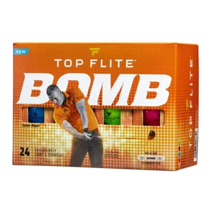 Top Flite 2022 Bomb Color Blast Golf Balls Longer and Straighter Shots - 24 Pcs - Picture 1 of 5