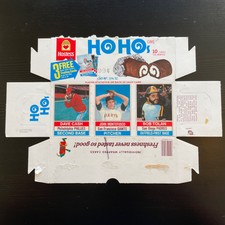 1976 Hostess Complete Box Panel Ho Hos #40-#42 John Montefusco RC Dave Cash Bob