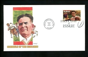 LEGENDARY FOOTBALL COACH POP WARNER 1997 FLEETWOOD CACHET FDC UNADD - Foto 1 di 1