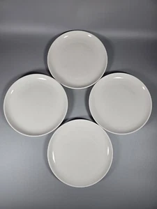 Dinner Plates SET OF 4 Crate & Barrel Staxx Stackable White - Picture 1 of 5