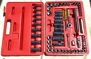 CHALLENGER 1/4 & 3/8 DRIVE METRIC & SAE SOCKET SET AS PICTURED - L@@ K!!! NICE - Picture 1 of 12