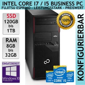 Fujitsu Esprimo P710 PC Intel Quad Core i7 i5 bis 1TB SSD 8 16 32 GB DDR3 Win10 - Bild 1 von 9