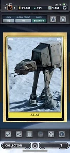 Topps Star Wars Digital Card Trader Tier 9 - Gold AT-AT S5 Base - 100 cc - Bild 1 von 1