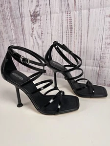Michael Michael Kors Imani Strappy High Heel Sandals Patent Leather NEW Size 8.5 - Picture 1 of 7