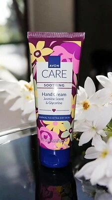 Avon Care Soothing glättende Handcreme 75ml Duft JASMIN Paraffin Wellness Creme