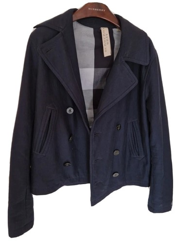 Cappotto giacca asino uomo chic BRIT by BURBERRY pea taglia media. Prezzo consigliato £ 1.490.