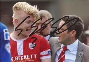 FOTO DE ACCIÓN 6x4 firmada por George Smith de Barnsley + certificado de autenticidad - Imagen 1 de 1