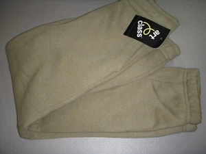 Art Class Unisex Kids Fleece Jogger Sweatpants w/ Pockets - Olive Green - Picture 1 of 2
