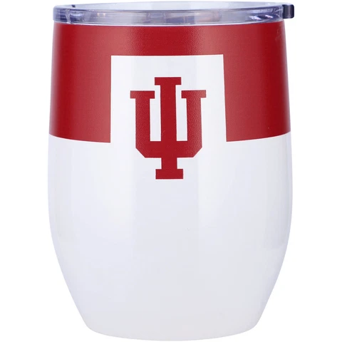 Indiana Hoosiers 16oz. Colorblock Stainless Steel Curved Tumbler Cover