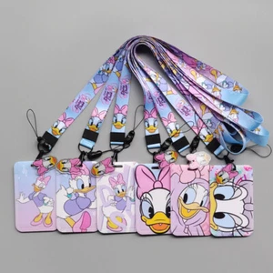 Cartoni animati Daisy Duck porta carte d'identità e cinturino collo cordino copertina carta bus - Foto 1 di 18