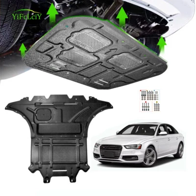 2Pcs For Audi S4 A4 RS4 10-16 Under Engine Splash Guards Front Engine Mud Flaps Foto 1 de 4