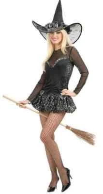 Be Witched Wicked Witch Sorceress Fancy Dress Up Halloween Sexy Adult Costume - Image 1 of 2