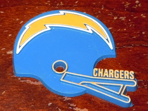 NFL Vintage SAN DIEGO CHARGERS LA RUBBER Football FRIDGE MAGNET Standings Board Cover