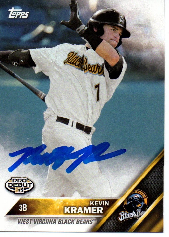 Kevin Kramer Pittsburgh Pirates 2016 Topps Pro Debut Signed Card - Image 1 of 1