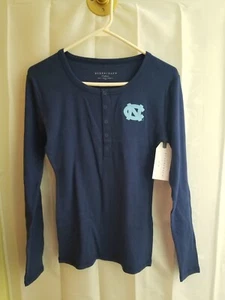 Camisa Boxercraft Para Mujer Mediana Acanalada Logotipo Equipo NCAA Tacones Alquitrán Manga Larga  - Imagen 1 de 6