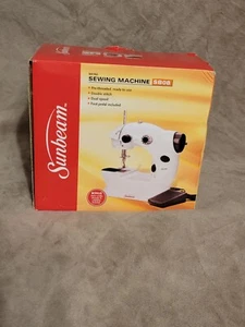 Mini Sunbeam Sewing Machine SB08 Foot Pedal INCLUDED Double Stitch DualSpeed NIB - Picture 1 of 6