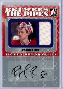 2005-06 Between the Pipes Signed Memorabilia #SM1 Patrick Roy JERSEY AUTO /10