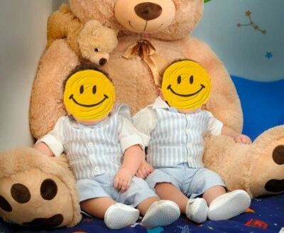 Abito vestito completo battesimo cerimonia bimbo COLORICHIARI taglia 12 mesi - Immagine 1 di 4