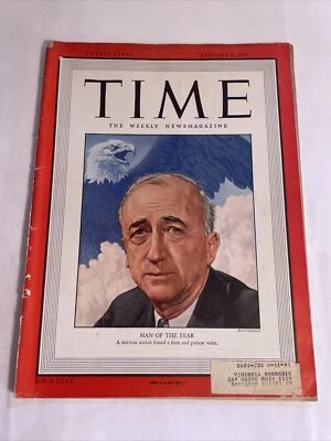 1947 January 6 TIME Magazine, Man of the Year: Boris Chaliapin (MH227) - Image 1 of 3