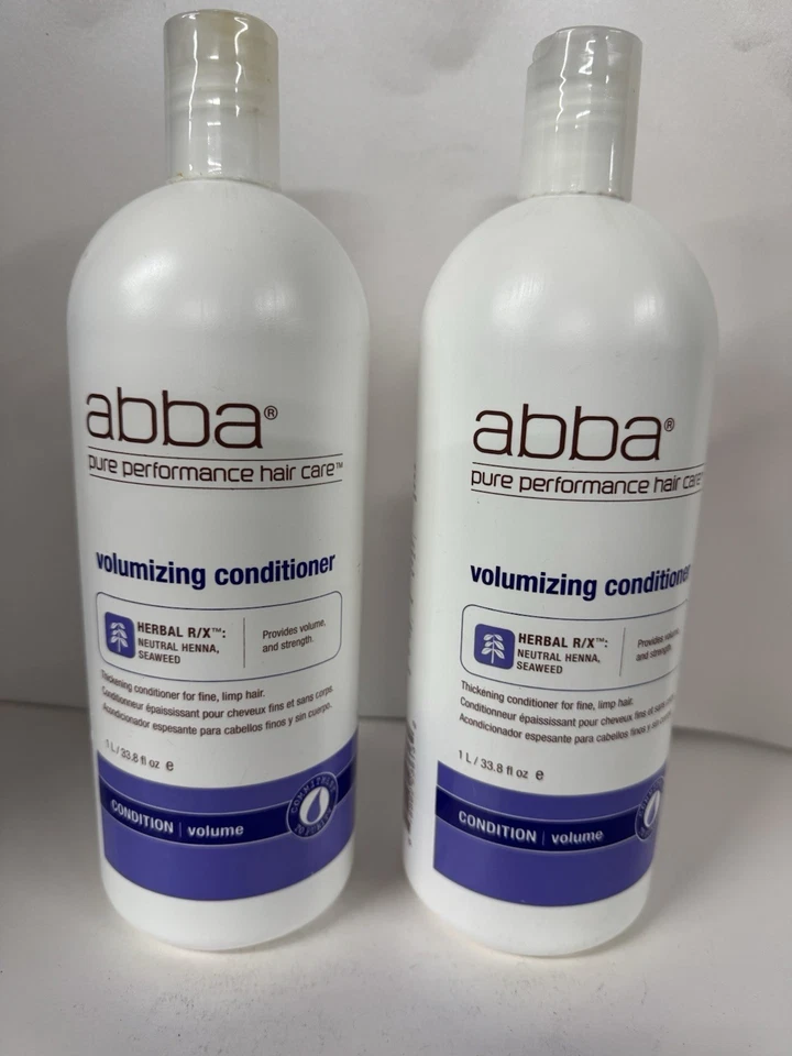 2 PACK Abba Volumizing conditioner for fine, limp hair 1 liter - Image 1 of 4
