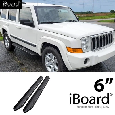 APS Running Board Black 6" Fit Jeep Grand Cherokee Commander 05-10 Foto 1 de 4
