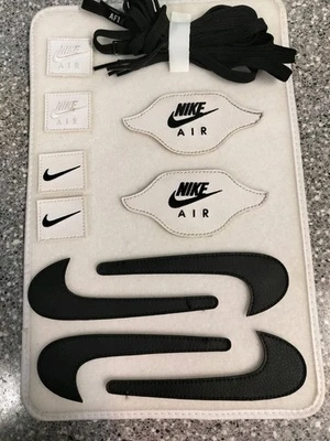Awesome Air Force 1 /  AF1 -  NIKE Swoosh Logo Removeable Patches + Laces - Image 1 of 4