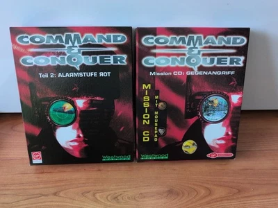 Command & Conquer 2 Alarmstufe Rot PC Spiel BIG BOX + Mission CD Gegenangriff - Bild 1 von 4