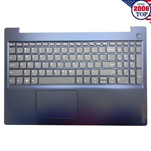 New Blue Palmrest Keyboard Touchpad For Lenovo IdeaPad 3 15IML05 15IIL05 15ADA06