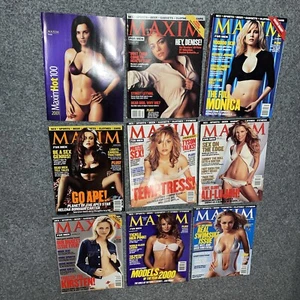 Maxim Magazine Vintage Lot Of 8 Issues 2000 To 2002 Plus Special Issue Hot 100 - Picture 1 of 6