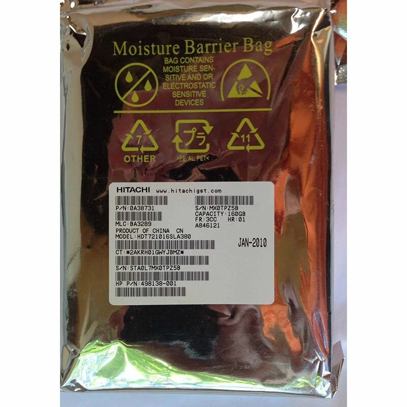 0A38731 - Hitachi 160GB 7200 RPM SATA 3.5" HDD Factory sealed - Image 1 of 1