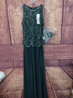 Vestido Jkara Marou, Color Verde Cazador, Talla 4 Foto 1 de 4