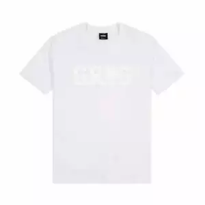 Camiseta con logotipo clásico de GROG - Camiseta blanca de cuello redondo regular - 100% algodón - S-XXL - Imagen 1 de 16