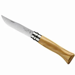 OPINEL INOX Coltello Lama Acciaio Manico ULIVO Misura 8 Outdoor - Bild 1 von 1