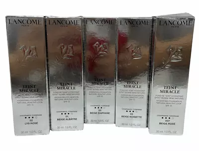 Lancome Teint Miracle SPF 15 Buildable Coverage (1oz/30ml) NEW; YOU PICK! - Image 1 of 3