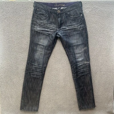 DPM Premium Jeans Men 35 Demin Zip Flap Pocket Straight Leg - Image 1 of 4