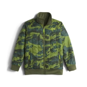 The North Face Green Camo Reversible Yukon Winter Jacket Coat Boy Youth XL 18/20 - Picture 1 of 12