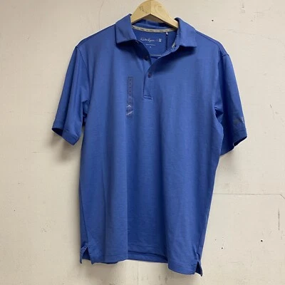 Polo de golf Walter Hagen Performance 11 Majors Championship a rayas arándano para hombre Foto 1 de 3