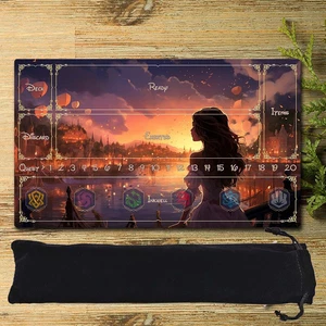 Playmat Suitable for Lorcana TCG, includes Storage Bag, 24 x 14 inches No61 - Picture 1 of 1