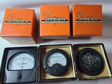 3 Vintage Panel Meter, Simpson, Westinghouse, General Electric  Untested!!!
