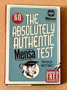 The Absolutely Authentic Mensa Test 60 Cards. Complete And Very Good Condition. - Picture 1 of 1