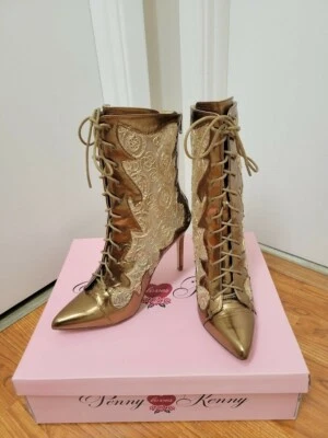 Botas Metálicas Penny Loves Kenny Gold Swag Talla 7.5 Foto 1 de 4