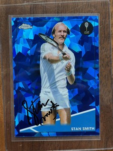 2021 Topps Chrome Stan Smith Auto Autograph Blue Saphire Refractor Cracked Ice