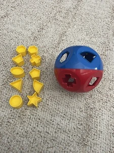Vintage Tupperware Toys Shape-O Ball Complete Learning 10 Shape Sorter Toy - Picture 1 of 4