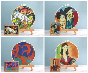 4 Art Cross stitch Picasso Matisse Embroidery Marc patterns pdf USB Flash Drive - Picture 1 of 5